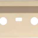 2 x RV Faucet Bezel Stand Off Faucet Cover for Camper Van Travel Trailer Motorhome Shower Plate Replacement White (Parchment Bezel)
