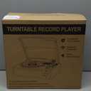 Vinyl Record Player with Speakers Vintage Turntable Vinyls Records Belt-Driven Turntables Support 3-Speed Wireless Playback Headphone AUX RCA Line LP Vinyl Players for Sound Enjoyment Retro Wood Cyan