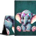 Case Fit Samsung Galaxy Tab A9 Plus 11-Inch 2023 (SM-X210/X216/X218) - Slim Fit Standing Cover with Auto Sleep/Wake Fit Galaxy Tab A9+ 11" 2023Cute Baby Elephants