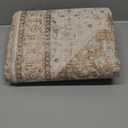 3x5 Area Rug, Washable Non Slip Neutral Farmhouse Persian Front Door Rug for Entry, Tan Beige and Light Brown with Terracotta Pattern (Coffee/Rust Brown)