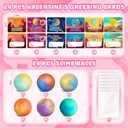 SpringFlower Valentine's Day Card With 24pcs Slime Ball Kits, Valentine's Gifts Exchange for School, Valentine Day Gifts Bulk, Valentine Party Favor for Kids, School Classroom Valentine's Prizes