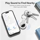 Air Tracker Tag-2 Pack, Smart Item Tags [Apple MFi Certified] | With Find My app (iOS Only), Key Finder Locator Luggage Tag for Keys, Bags, Wallets, Backpack, Suitcases, Replaceable Battery