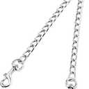 PETTOM Heavy Duty 2 Way Dog Lead Metal Chain Double Pet Clip Leash Coupler 360 Swivel No Tangle Double Dog Walking & Training Leash(XS 2.5mm*40cm Double Leash, Silver)