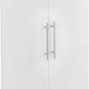 ClosetMaid SuiteSymphony Wood Closet 25-Inch Door Set Pair, Add On Accessory, Modern Style, for Storage, Clothes, Pure White/Satin Nickel