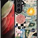 Case for Samsung Galaxy S23, Duty Shockproof Full Protection Hard Plastic Bumper Soft Silicone Protective Women Man Girls Case for Samsung Galaxy S23 -Aesthetic Collage Moon and Sun