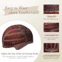 White Wigs for Women Long Wavy Wigs with Blonde Highlight 28 inch Middle Part Curly Wig Natural Looking Synthetic Wigs Thick Soft Long White Wig Hair Replacement Wigs for Daily Party Costume Use