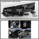 Pair Headlights Assembly Set For 1994 1995 1996 1997 1998 Chevy C10 Silverado Pickup For 1994-1999 Suburban/Tahoe C/K1500/2500/3500 Truck Replacement Headlamps W/Corner and Bumper Light