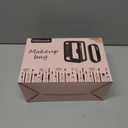 Molutsody Clear Makeup Bag with Makeup Brush Bag, Clear Cosmetic Bags Travel Toiletry Bag, Portable Waterproof Cosmetic Organizer Storage Bag for Women (Black)