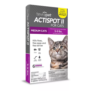 Tevra Pet Actispot II Flea Prevention for Cats - 6 Doses, 4 Pack