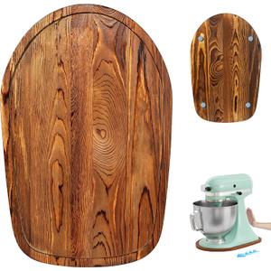ENVTEK Appliance Slider, Pine Wood Mixer Sliding Tray Mat for KitchenAid 4.5 & 5 Qt Artisan Stand Mixers, Anti-Slip Countertop Protector Kitchen Accessories