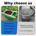 Large Soil Sifter,Compost Sifter,Heavy-Duty Rock Sifter,Garden Sifter for Sifting Soil,Leaves, Loam Soil 36"X18",Suitable for Wheelbarrow