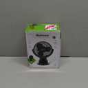 Holmes 4 On-The-Go Personal Fan with Clip  3 Speed Settings, 360 Rotation, Rechargeable Battery, USB-C Charging, Compact & Portable Design, Black  Ideal for Desks & Personal Spaces