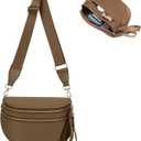 Checkered Crossbody Bum Bags for Women, Nylon Sling Bags with Shoulder Strap, Large Capacity Checkered Purse Bag