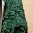 7 ft. Green PVC Hinged Xmas Pine Artificial Christmas Tree