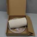 Small Lamp Shade, Beige Drum Lampshade 8.7''Top X 8.7'' Bottom X 7.9'' High, Replacement Lamp Shade Natural Linen Hand Crafted for Table Lamps Floor Lamps Chandelier Lamp, Easy Assembly Required