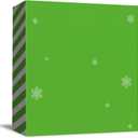 Christmas Bathroom Box Sign Decoration 5"x5", Green Wooden Box Signs Indoor Square Block Artwork for Decor Holiday Winter Sign Plaque