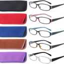 NORPERWIS Reading Glasses 5 Pairs Spring Hinge Comfort Fashion Quality Readers for Men and Women 1.75x