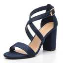 Trary Heels for Women, Chunky Block Women Shoes for Bride Size 7