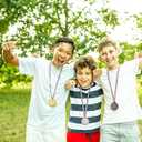 XIPEGPA 24 PCS Winner Awards Medals Gold Silver Bronze Award Medals with Neck Ribbon Medal Bulk 2 Inch for School Class Awards Competitions Sport Party