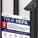 FLT5000/FLT5111 Filter C Replacement Compatible with GermGuardian AC5000 Series Air Purifiers HEPA + Carbon Pre-Filter Set by LifeSupplyUSA (2-Pack)