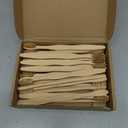 Hushee 30 Pack Boar Bristle Toothbrush Natural Bristles with Bamboo Handle Natural Biodegradable Compostable Bamboo Tooth Brushes Soft Gentle Cleaning for Teeth