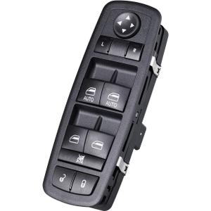 Master Power Window Switch Driver Side for 2010-2011 Dodge Grand Caravan, 2010-2011 Chrysle Town Country Door Lock Switch Button Control Front Left, OE# 4602535AH, 4602535AI, 901483-3 Pin