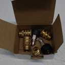 Twinkle Star Pressure Washer Adapter Set, Quick Disconnect Kit, M22 Swivel to 3/8'' Quick Connect, 3/4" to Quick Release (Brass)