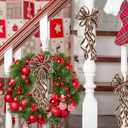 3 x SY Super Bang 8 Pcs Coffee/Gold Velvet Christmas Bows for Christmas Tree Decorations Door Wreath Garland Bow Ornaments, for Gift Wrapping Wedding Home Holiday Party Decor.