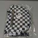 Crossbody Bags Bum Bag for Women Sling Bag Purse with Adjustable Strap (Black and White Checkered）