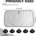 57"×31" 2026 Upgraded Car Windshield Sun Shade,Foldable Sun Shade for Car Windshield for Suns Protection,Universal Cars Suns Shades Windshields with Suction Cup Mount