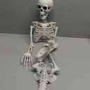 Skeleton Halloween Decor,3Ft Life Size Skeleton Full Body Plastic Human Bones for Halloween Decoration (Gray)