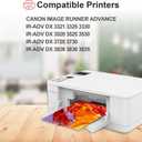 GPR-53 Magenta Toner Cartridge Compatible with Canon GPR53 for ImageRUNNER Advance iR-ADV DX 3321 3325 3330 3520 3525 3530 3725 3730 3826 3830 3835 Printer