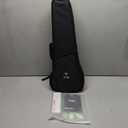 TOM 23" Carbon Fiber Concert Ukulele  Upgraded Ukelele Kit with Quick Locking Strap, Waterproof, Ultra-Lightweight (1.25 lbs), Ideal for Beginners, Professionals & Outdoor Adventures (Black)