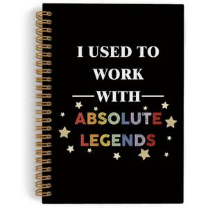 I Used to Work with Absolute Legends Spiral Journal Notebook, Coworker Leaving Gifts, Funny Notebooks for Work Colleague, Farewell Office Supplies Gift for Coworkers Women Men, 5.5X8.3 Inch
