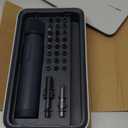 HOTO Electric Screwdriver Kit, Upgraded 1/4'' Hex 25 Bits, Magnetic Lid, Rechargeable Cordless Screwdriver, 3 Torque Settings, 1500mAh Battery, LED Light, Ideal for Assembling Furniture, Home Repair