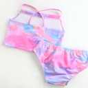 TENVDA Girls Swimsuit 2-Piece Halter Tankini Set Beach Sport Bathing Suit UPF 50+ Swimwear