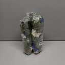 HyeFlora Artificial Flowers for Outdoors 2PCS Spring Faux Morning Glory Look Real Silk Flowers for Outside Planter UV Resistant Fake Flowers for Home Garden Balcony Yard Porch Deco (RedBlueWhite)