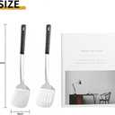 Stainless Steel Spatula with Heat Resistant Handle, 14.3in
