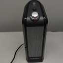 Lasko Oscillating Ceramic Tower Space Heater for Home with Overheat Protection, Adjustable Thermostat, and 2 Speeds, 15.7 Inches, Black, 1500W, CT16450