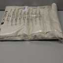 NICETOWN Flax Linen Living Room Curtains 95 inches Long, Rod Pocket & Back Tab Semi Sheer Drapes Privacy Added with Light Filtering for Bedroom/Living Room, Natural, W68 x L95, 2 Panels