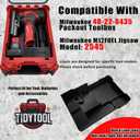M12 Jigsaw Insert and Liner for Milwaukee Compact Organizer