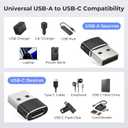 Basesailor USB to USB C Adapter 3 Pack,Type C Female to USB A Male Cable Converter for MacBook Pro, iMac, PC, Laptop, Computer, Samsung Galaxy Note 20 S20 S21 S22 S23,Google Pixel 5 4 4A 3 3A 2 XL,OTG