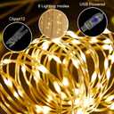 Tulle Backdrop Curtain with Lights String 10FT X 8FT Champagne Sheer Tulle Backdrop Curtains for Wedding Birthday Party Reception Photo Booth Background Decorations (2 Panels 5x8FT)