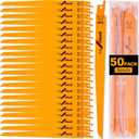 Lothee 50 Pack 6tpi Reciprocating Saw Blade Bulk Taper-Back Bi-Metal Saw Blades for Metal Woodcutting General Purpose Wood Cutting Pipe (9 Inch)