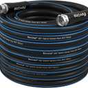 Fevone 75 ft Garden Hose, Lightweight and Flexible, Heavy Duty Water Hose - 5/8" ID, Burst 600 Psi, Hybrid Polymer, Kink Resistance, Flexible, Leak Free, 3/4" GHT Aluminum Fittings
