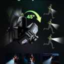 ISEYOU Running Lights for Runners, 500 Lumens Running Light with 45 Adjustable Tilt, 360 Reflective Vest & IPX4 Waterproof Rechargeable Light Up Gear for Night Walking/Cycling/Jogging/Hiking