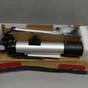 Telescope for Kids 50mm 100x Magnification Beginner Silver Telescopio with Tripod, 2 Eyepieces, Finder Scope Set, STEM Educational Astronomy Chritstmas Gift for Boys & Girls Ages 6-12