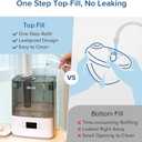 LEVOIT Humidifiers for Bedroom Large Room Home, (6L) Cool Mist Top Fill Essential Oil Diffuser for Baby & Plants, Smart App & Voice Control, Rapid Humidification & Auto Mode - Quiet Sleep Mode, Gray