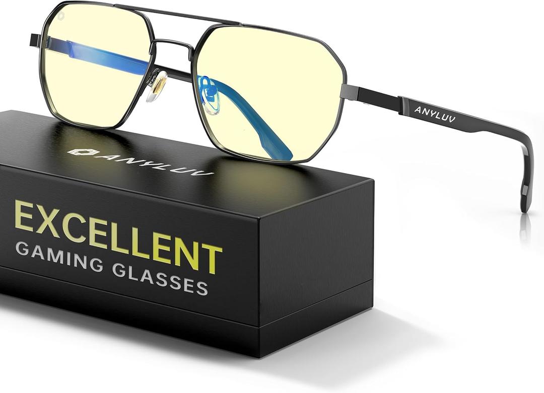 ANYLUV Blue Light Glasses for Woman/Men, Blue Light Blocking Glasses Women Computer Gaming Glasses for Eye Protection