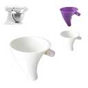 Flour Funnel for Kitchen Aid Mixers  Stand Mixer Attachment for Easy Pouring of Flour and Eggs, Prevents Spills and Mess, Anti-Splash Accessory for Convenient Home Baking